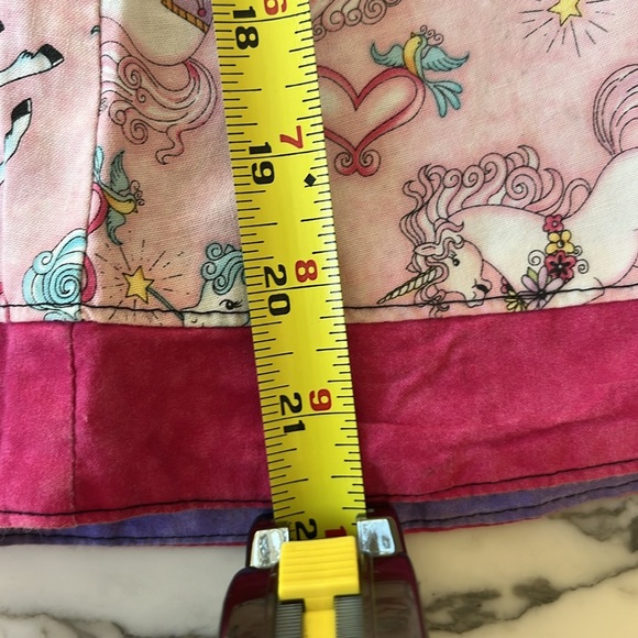 Reversible dress. Little girls size.  Handmade. Unicorns one side/purple other. - Picture 10 of 11